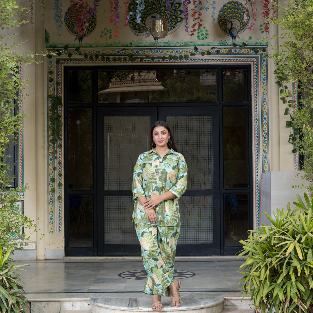 Peacock Co Ord Set