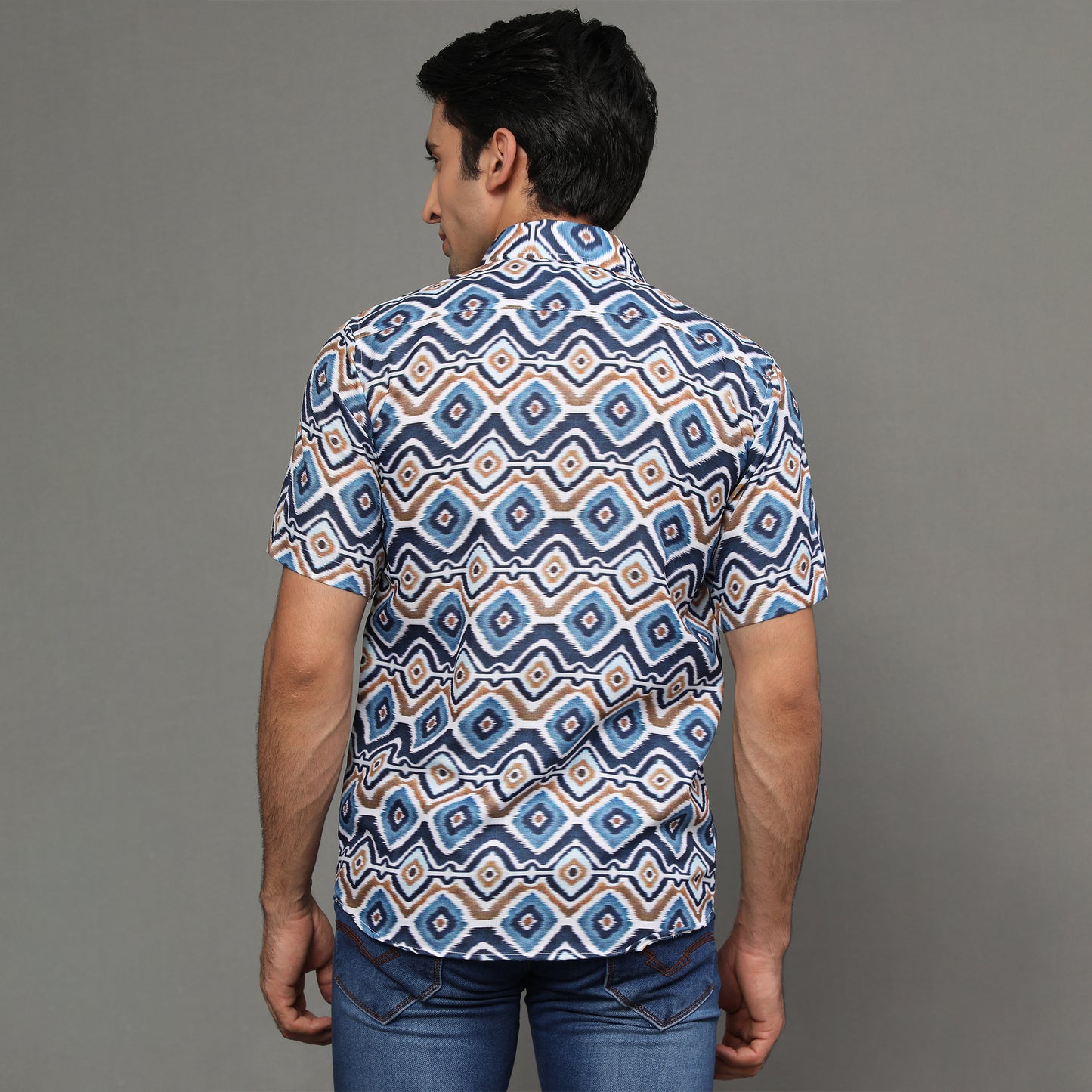 Prism Colorblocked Shirt – Digital Print | Koash by Nidhi Collection
