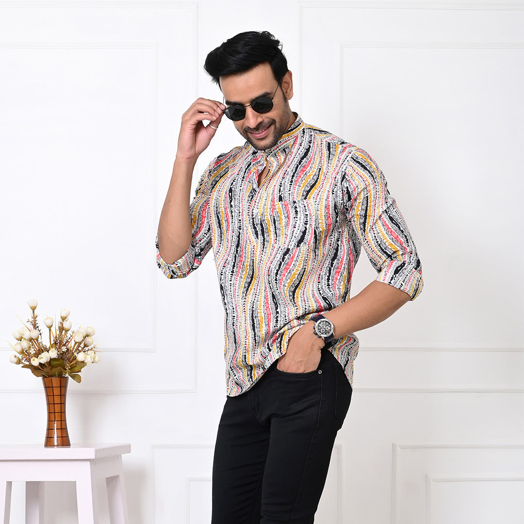 Shibori Multicolor Short Kurta