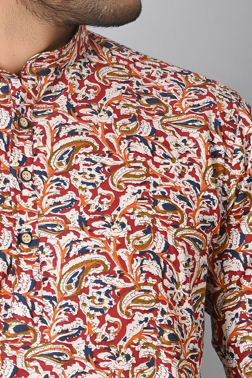 Paisley Printed Short Kurta