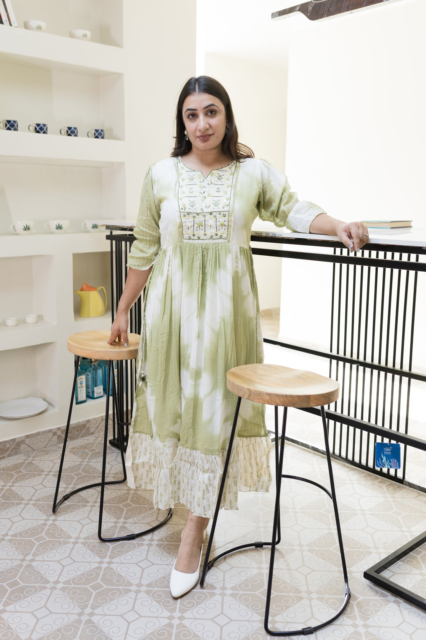 Mint Meadow Tie-Dye Dress