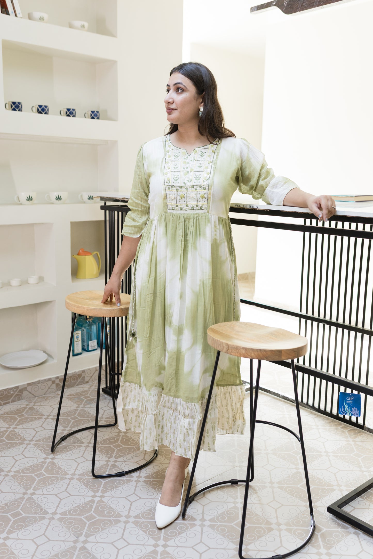 Mint Meadow Tie-Dye Dress