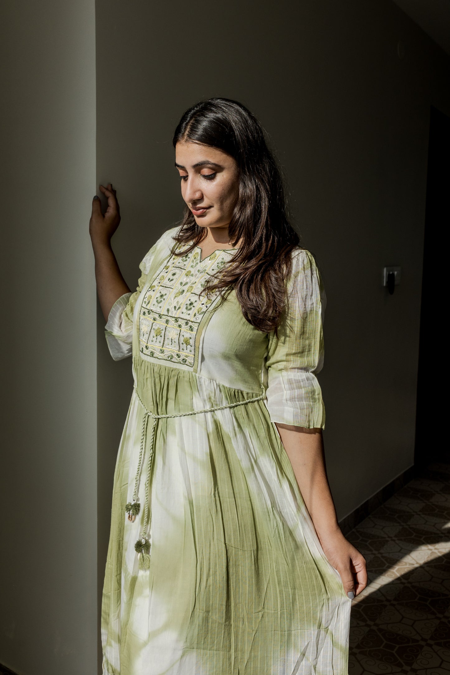 Mint Meadow Tie-Dye Dress