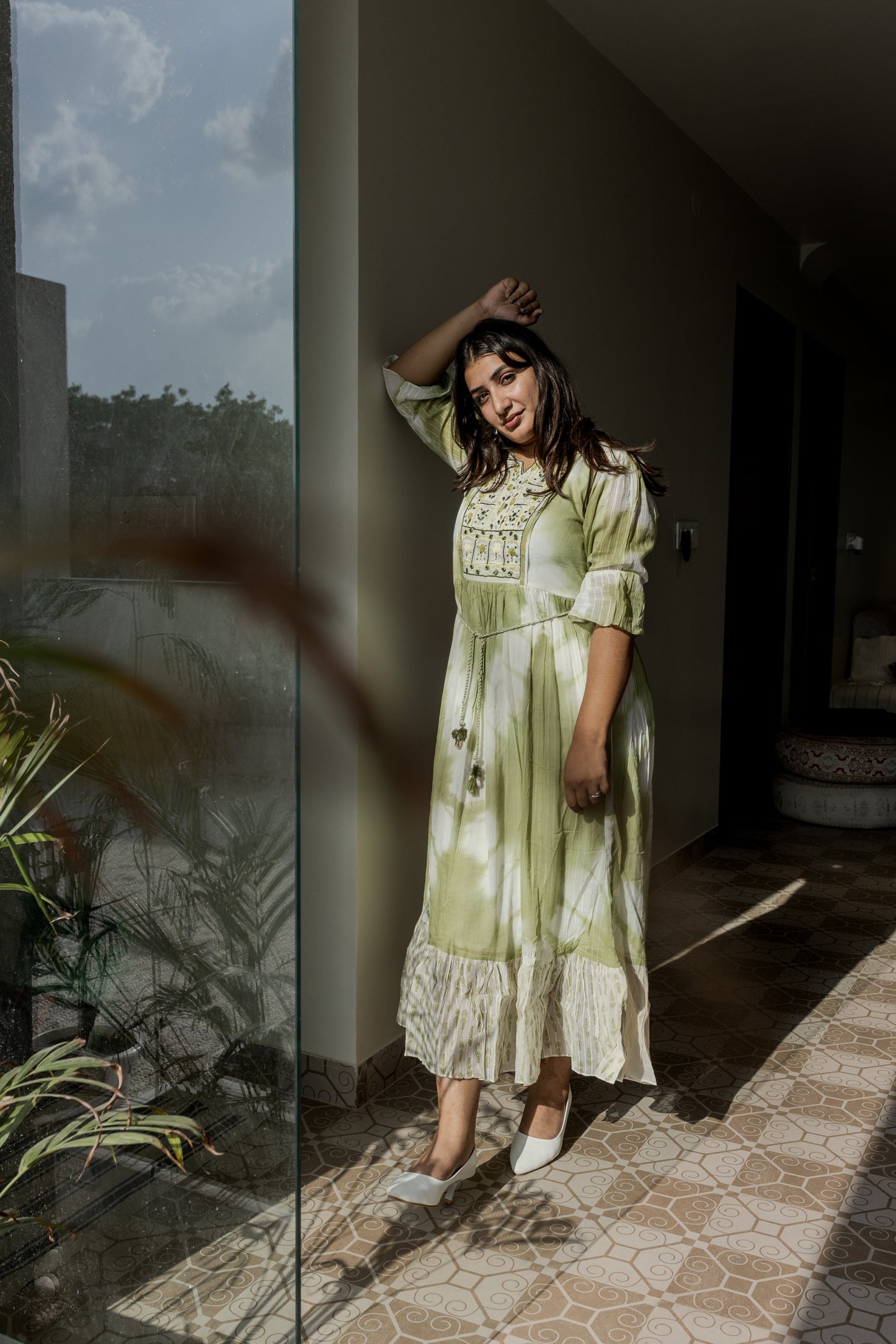 Mint Meadow Tie-Dye Dress