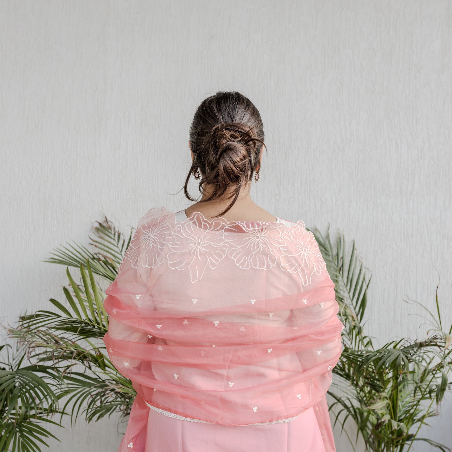 Blush Ombre Embroidered Suit