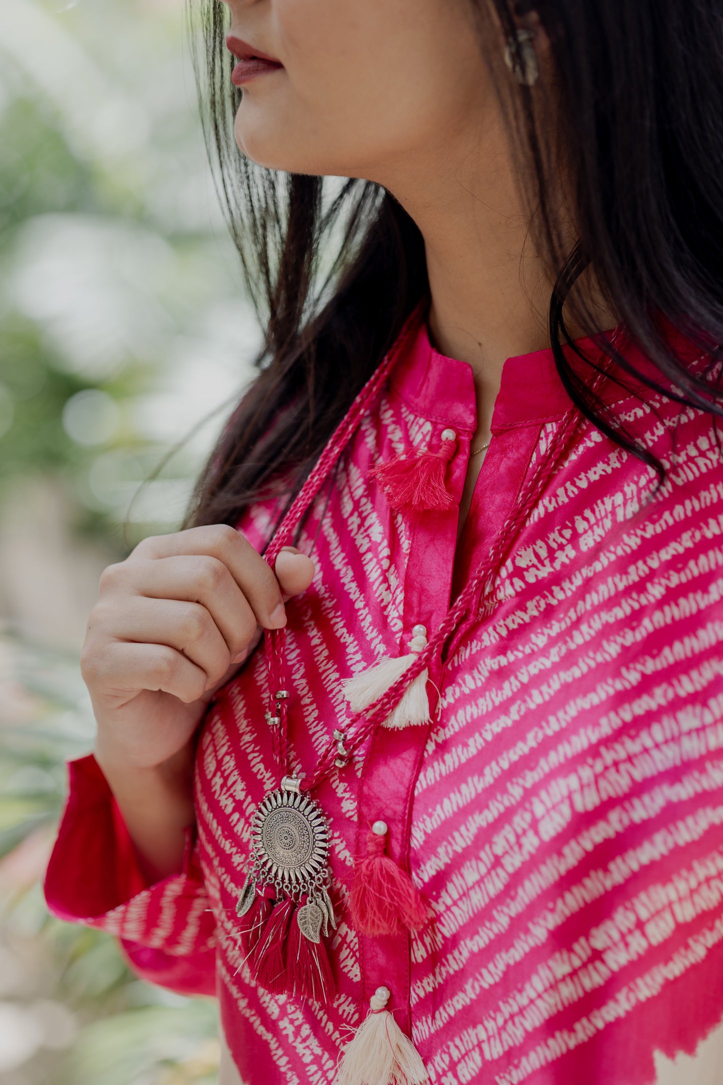 Rani Pink Gajji Silk Co-ord Set