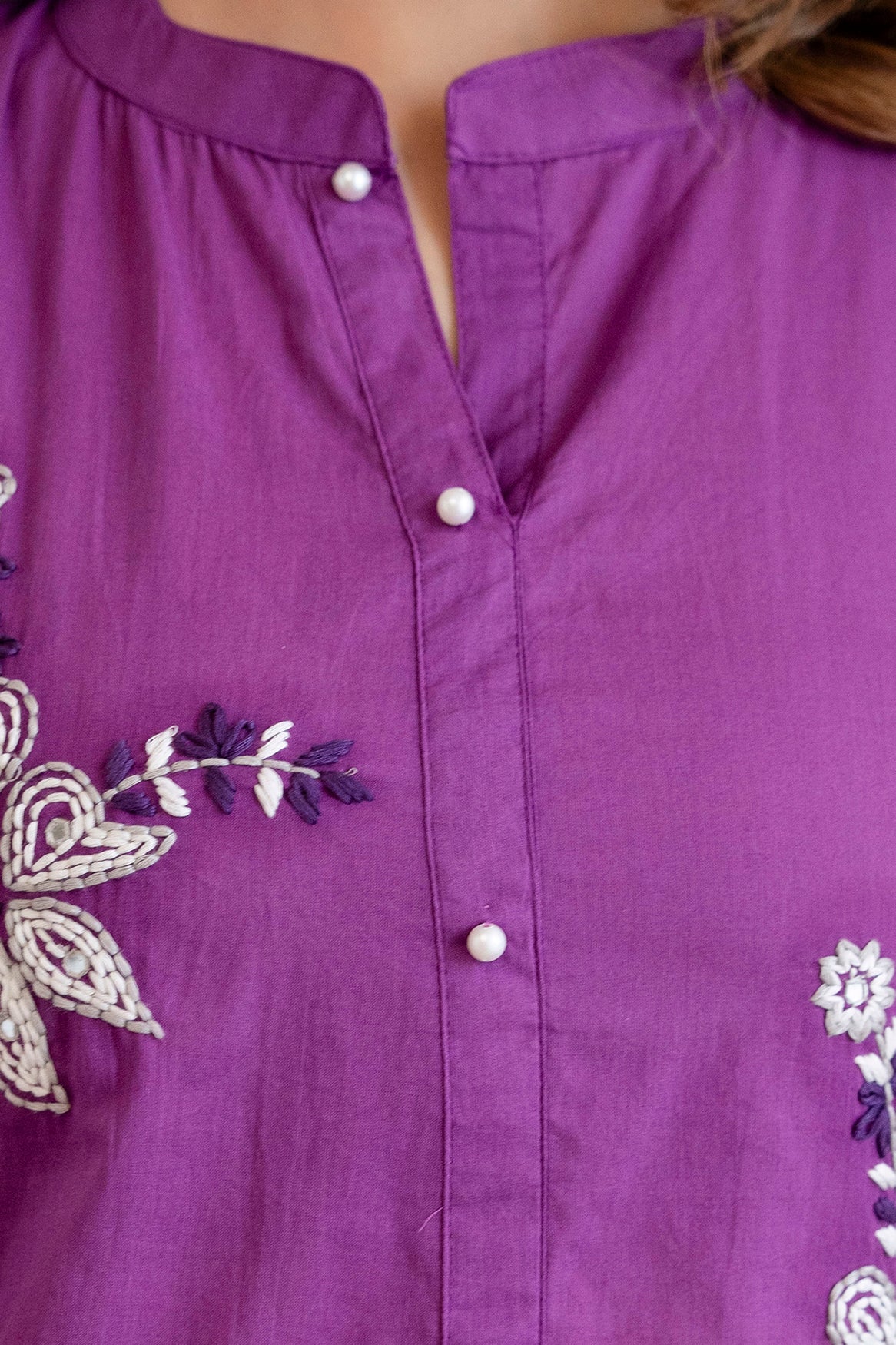 ROYAL AMETHYST EMBROIDERED CO-ORD SET