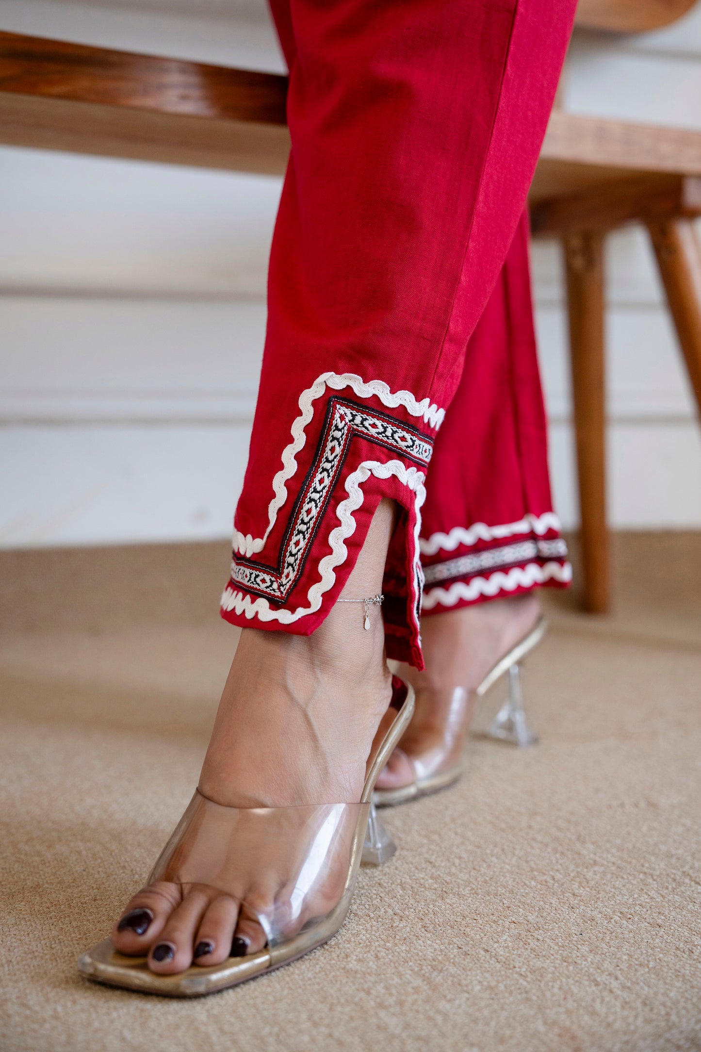 RIVAAZ RED CO-ORD SET
