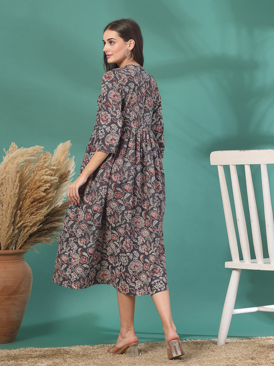 Floral Breeze Tassel Kurti