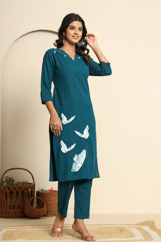 Teal whispers co ord set