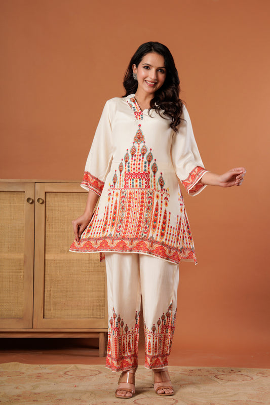 RANG MAHAL MUSLIN CO-ORD SET