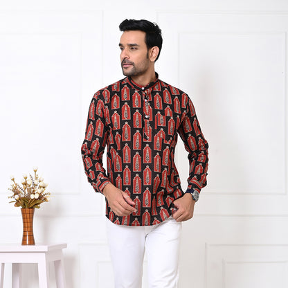 Monumental Motif Short Kurta