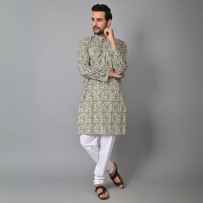 Jungle Printed Long Kurta