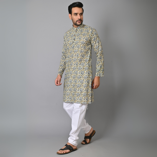 Jungle Printed Long Kurta