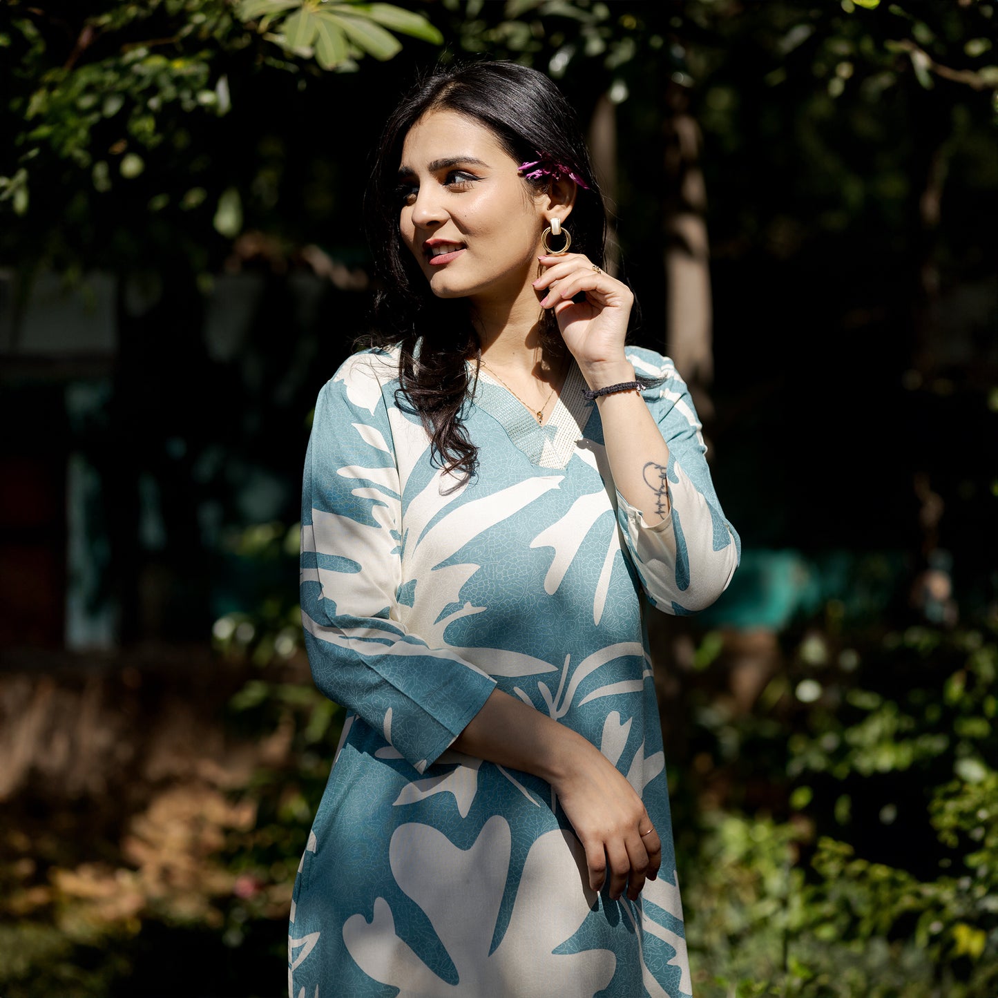 Urban Jungle Cotton Rayon Co-ord Set