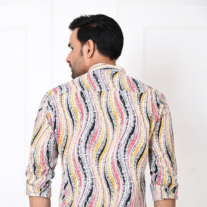 Shibori Multicolor Short Kurta