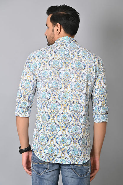 Paisley Paste Printed Full Sleeves Shirt