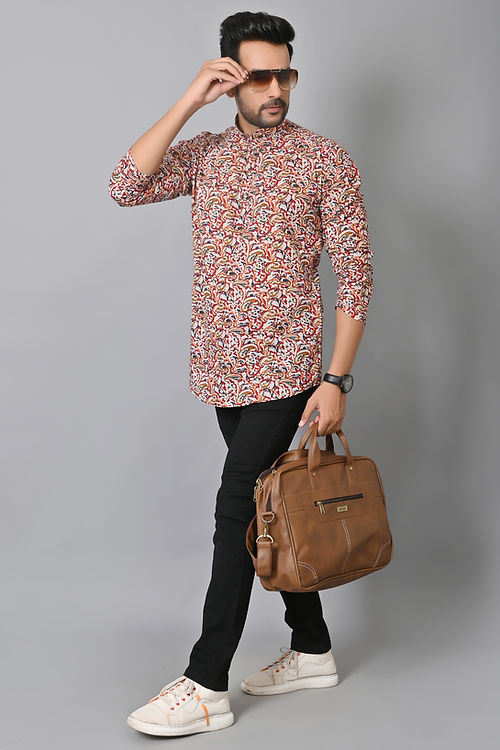 Paisley Printed Short Kurta