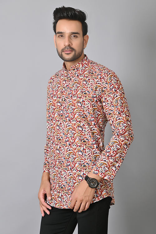 Paisley Printed Short Kurta