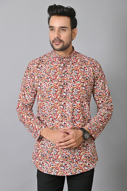 Paisley Printed Short Kurta