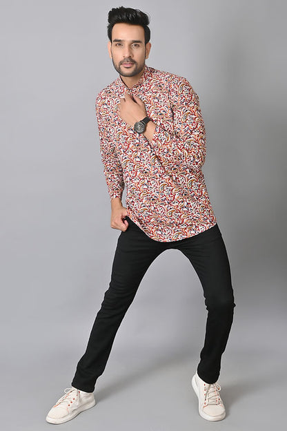 Paisley Printed Short Kurta