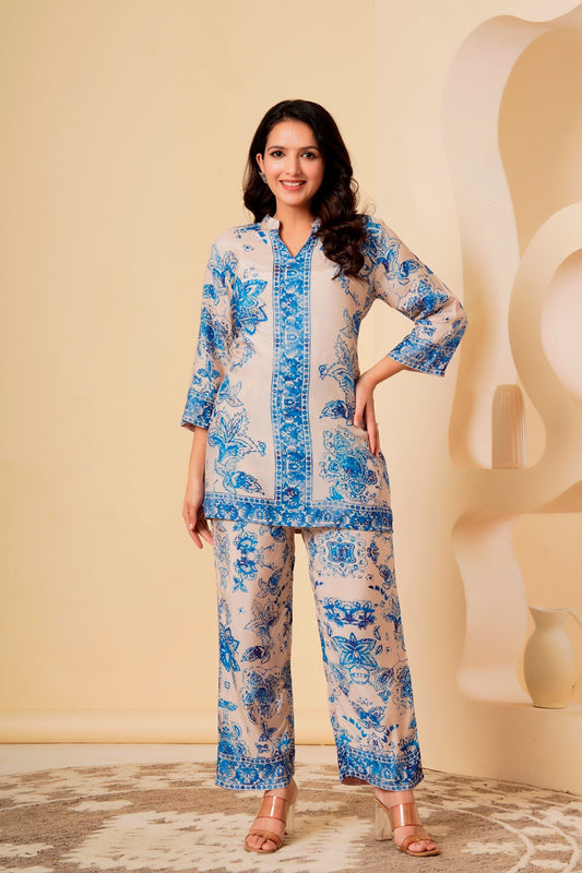 Neelaya bloom muslin co ord set