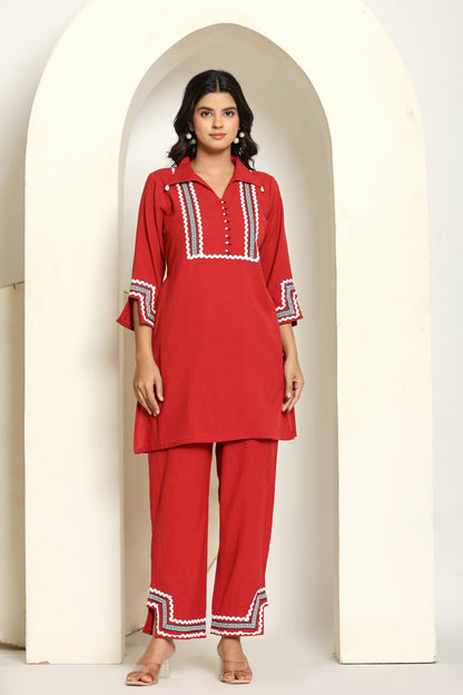 Rivaaz Red Co ord set