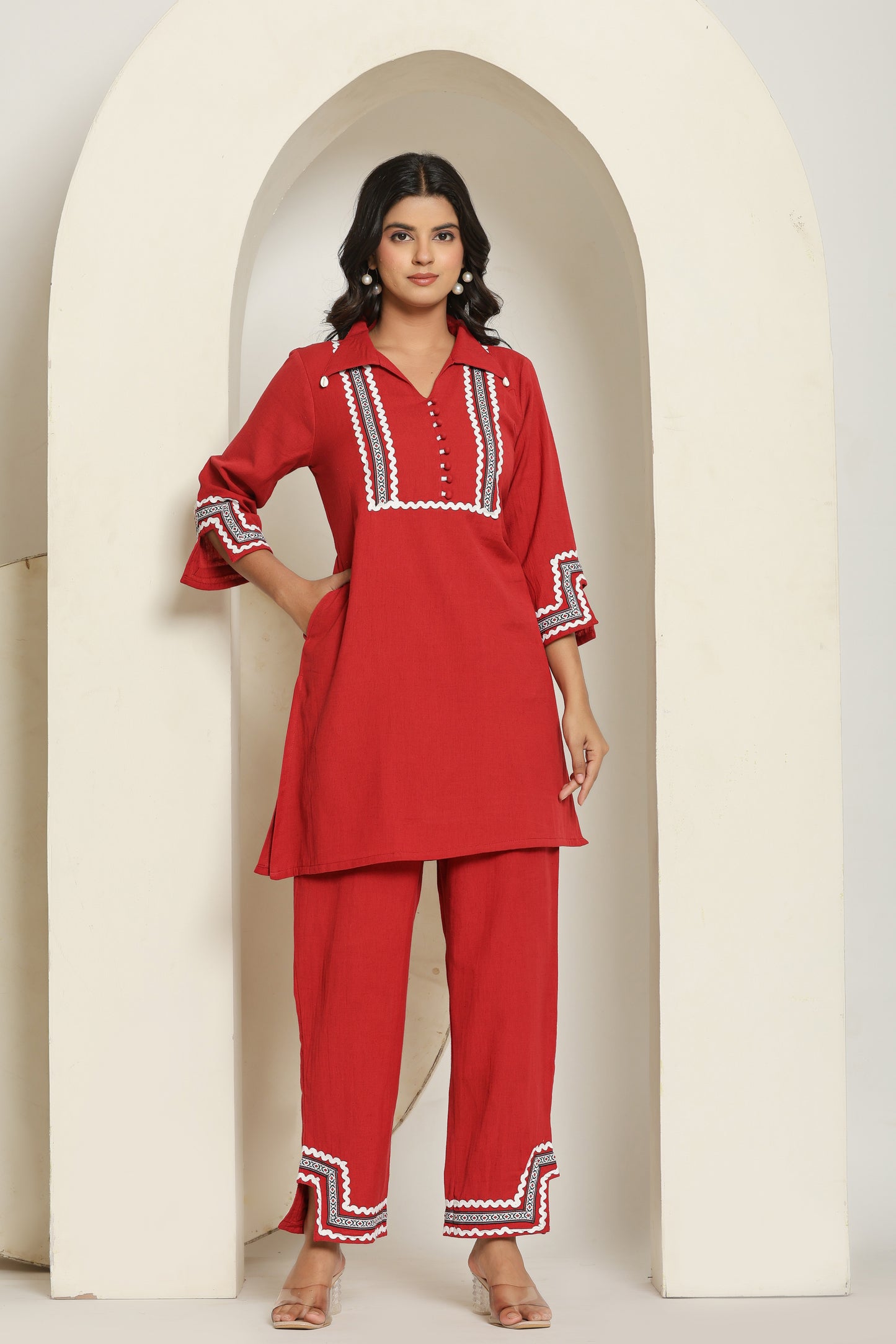 Rivaaz Red Co ord set