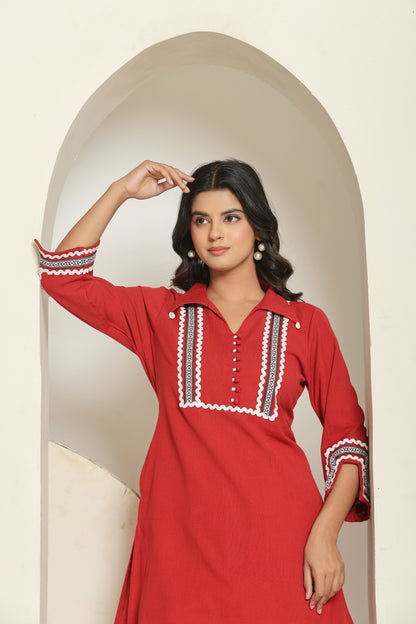 Rivaaz Red Co ord set