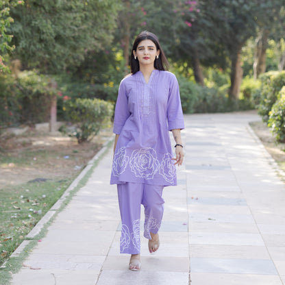 Cambric Lavender Co-ord Set