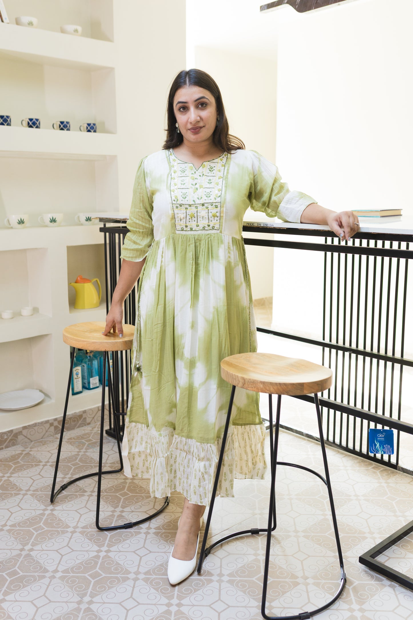 Mint Meadow Tie-Dye Dress