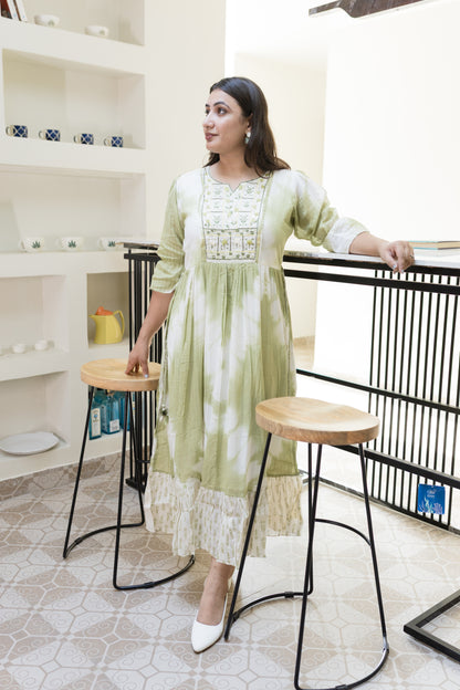 Mint Meadow Tie-Dye Dress