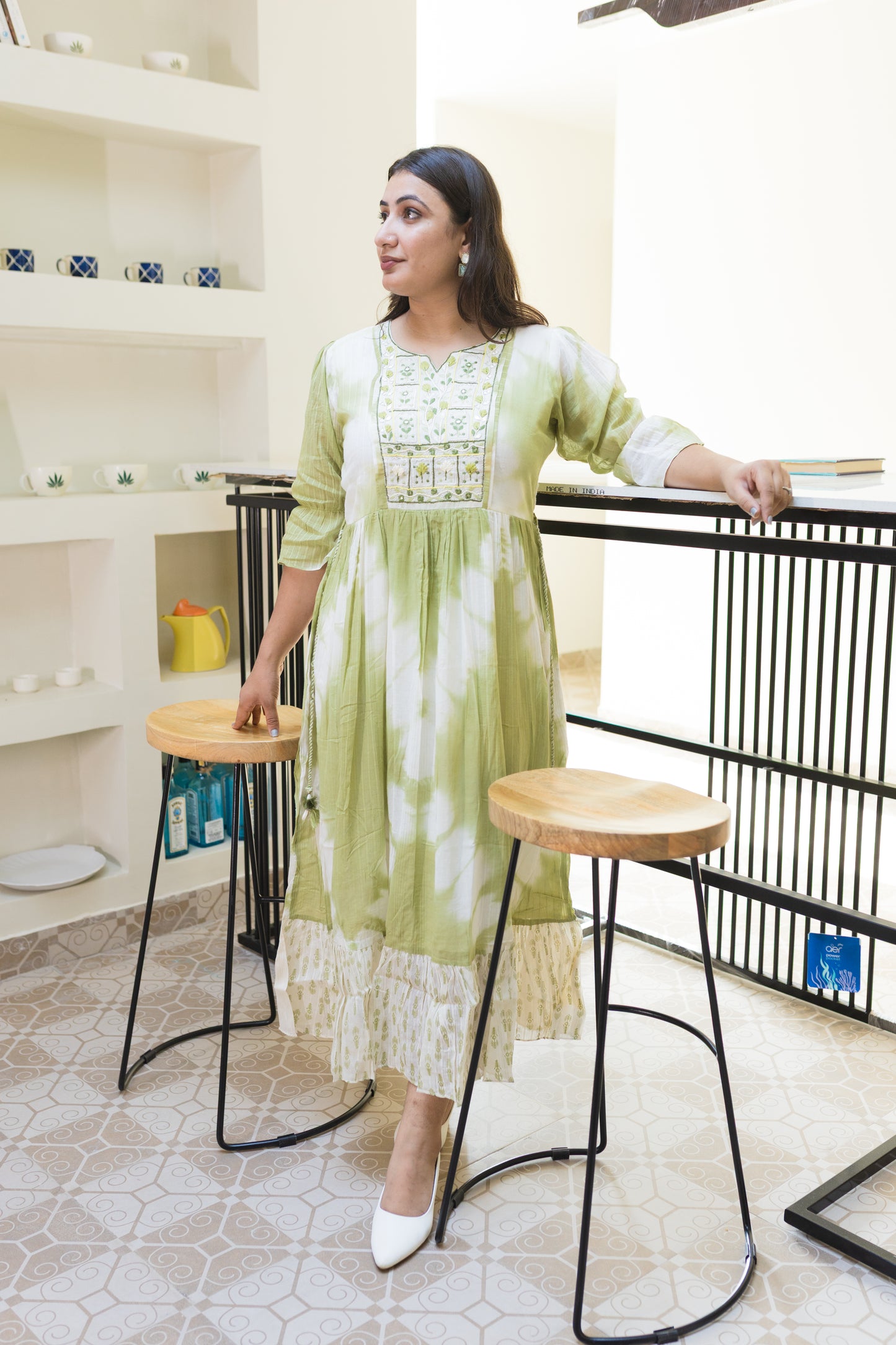 Mint Meadow Tie-Dye Dress