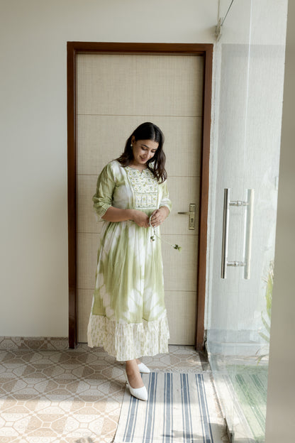 Mint Meadow Tie-Dye Dress