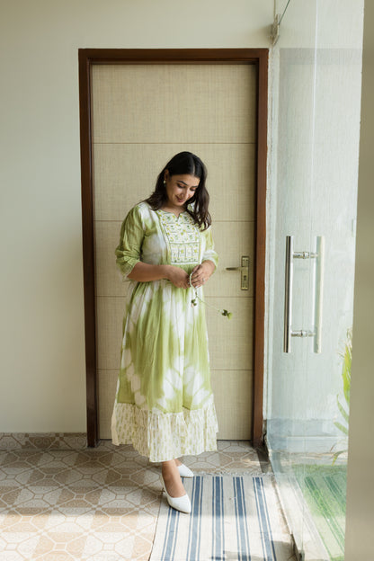 Mint Meadow Tie-Dye Dress
