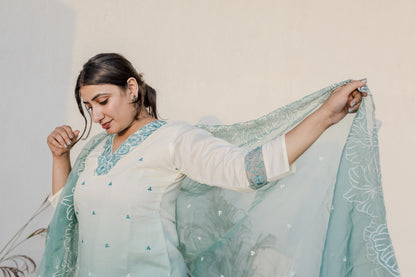 Aqua Glow Ombre Suit