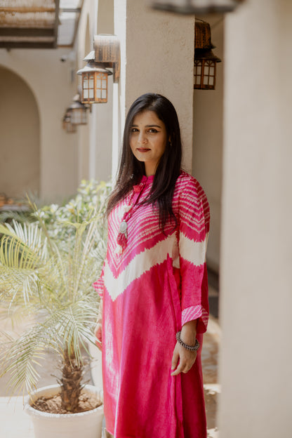 Rani Pink Gajji Silk Co-ord Set