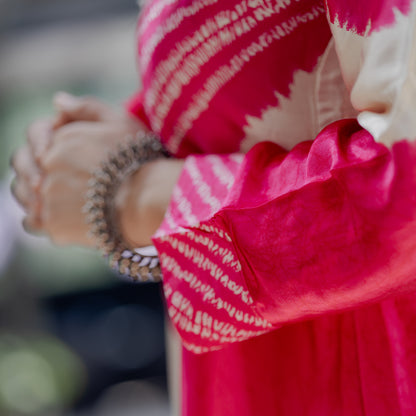 Rani Pink Gajji Silk Co-ord Set