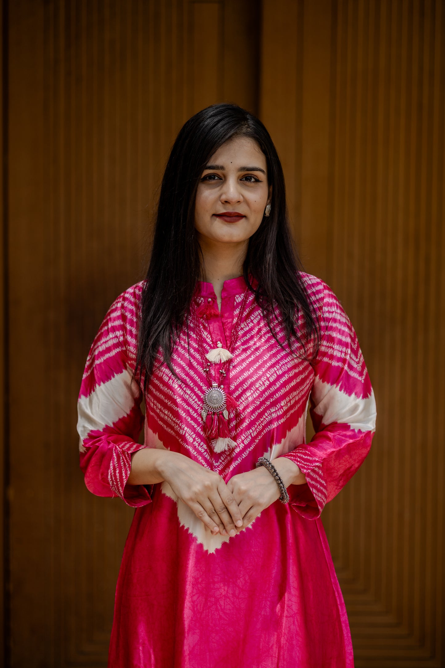 Rani Pink Gajji Silk Co-ord Set