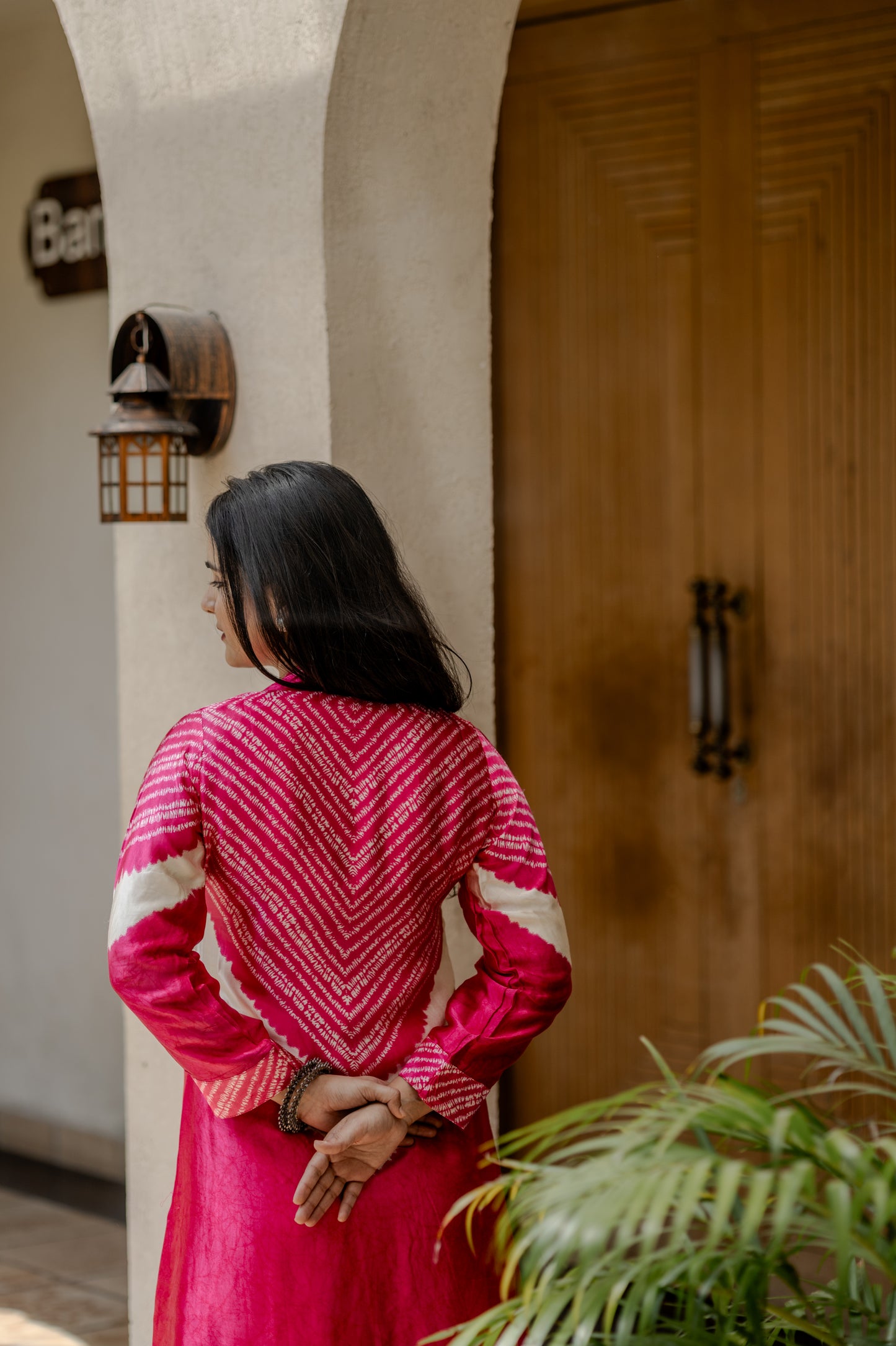 Rani Pink Gajji Silk Co-ord Set