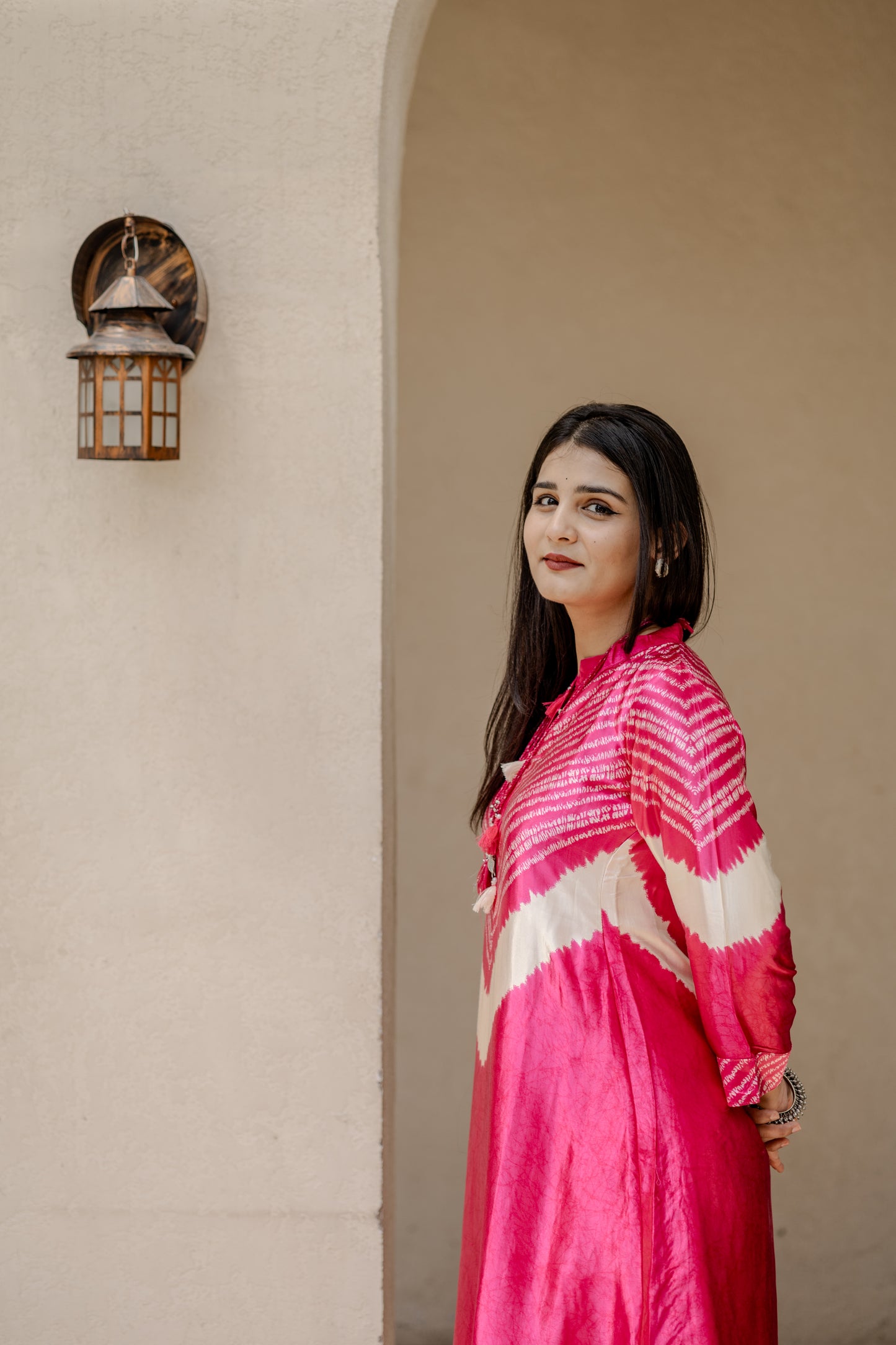 Rani Pink Gajji Silk Co-ord Set