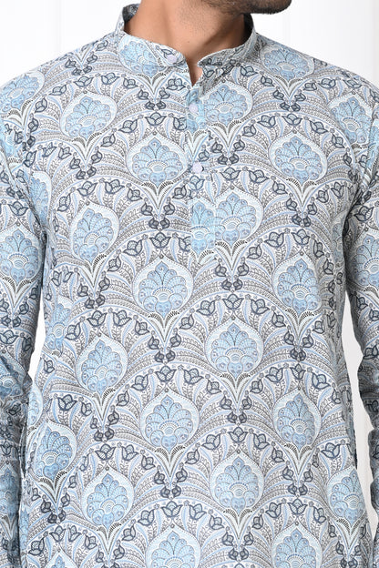 Icy Floral Long Kurta