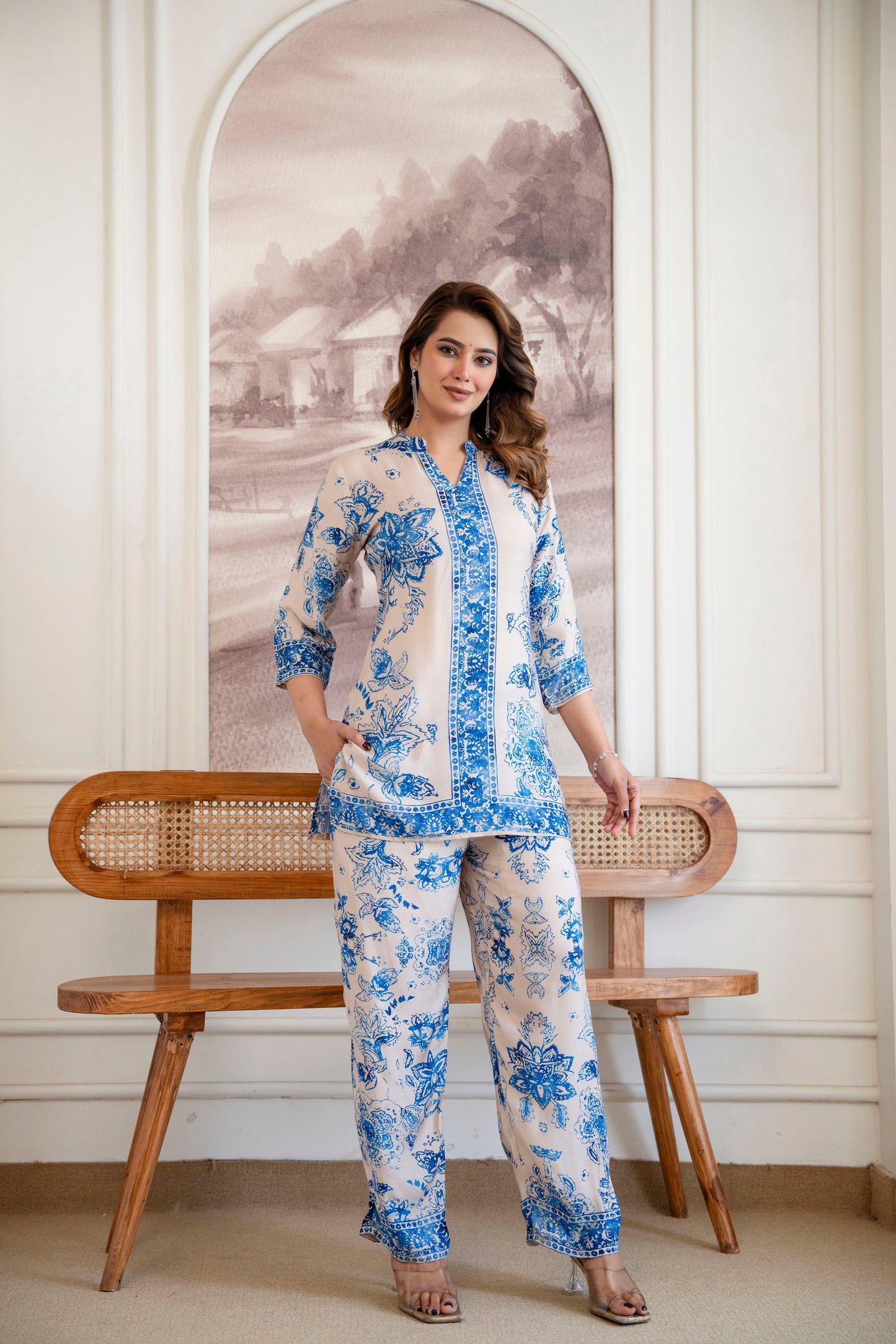 NEELAYA BLOOM MUSLIN CO-ORD SET