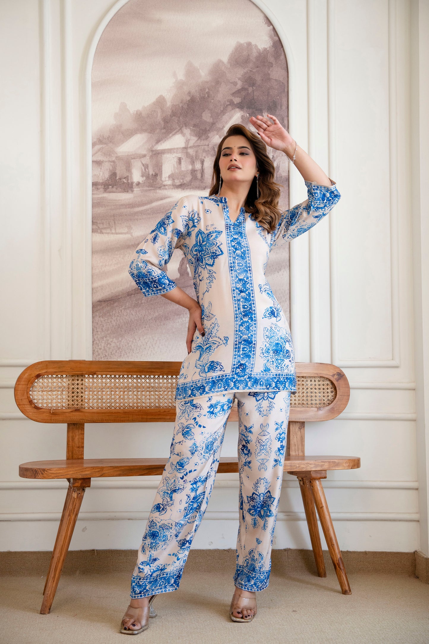 NEELAYA BLOOM MUSLIN CO-ORD SET