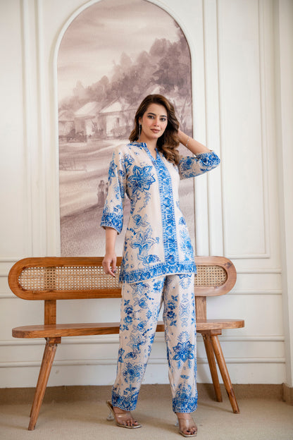 NEELAYA BLOOM MUSLIN CO-ORD SET