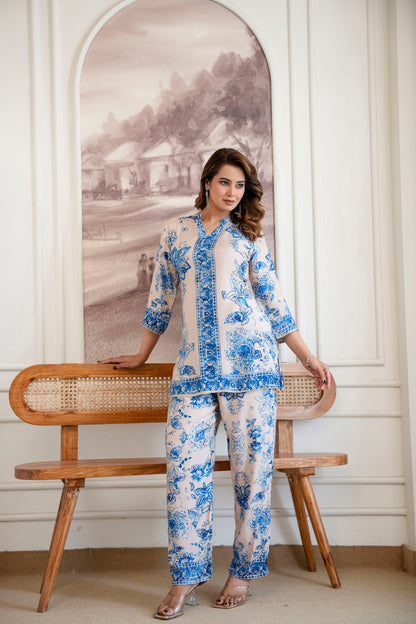 NEELAYA BLOOM MUSLIN CO-ORD SET