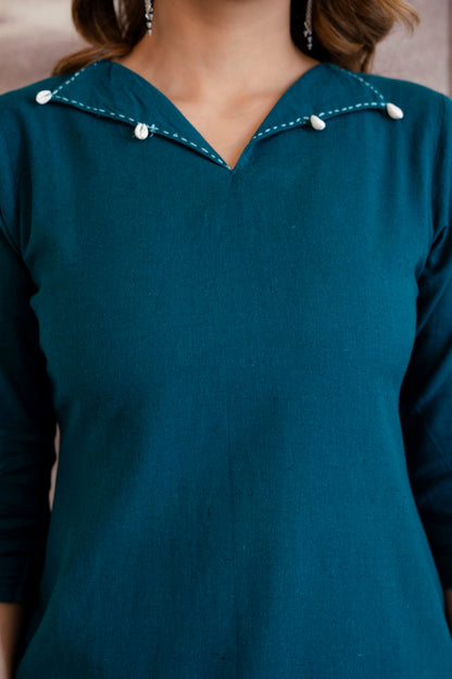 TEAL WHISPERS CO-ORD SET