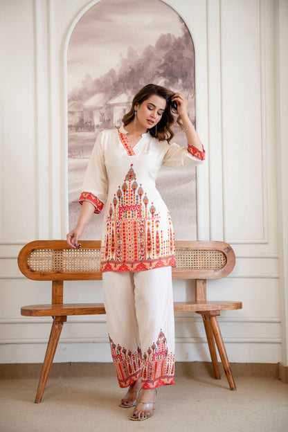RANG MAHAL MUSLIN CO-ORD SET