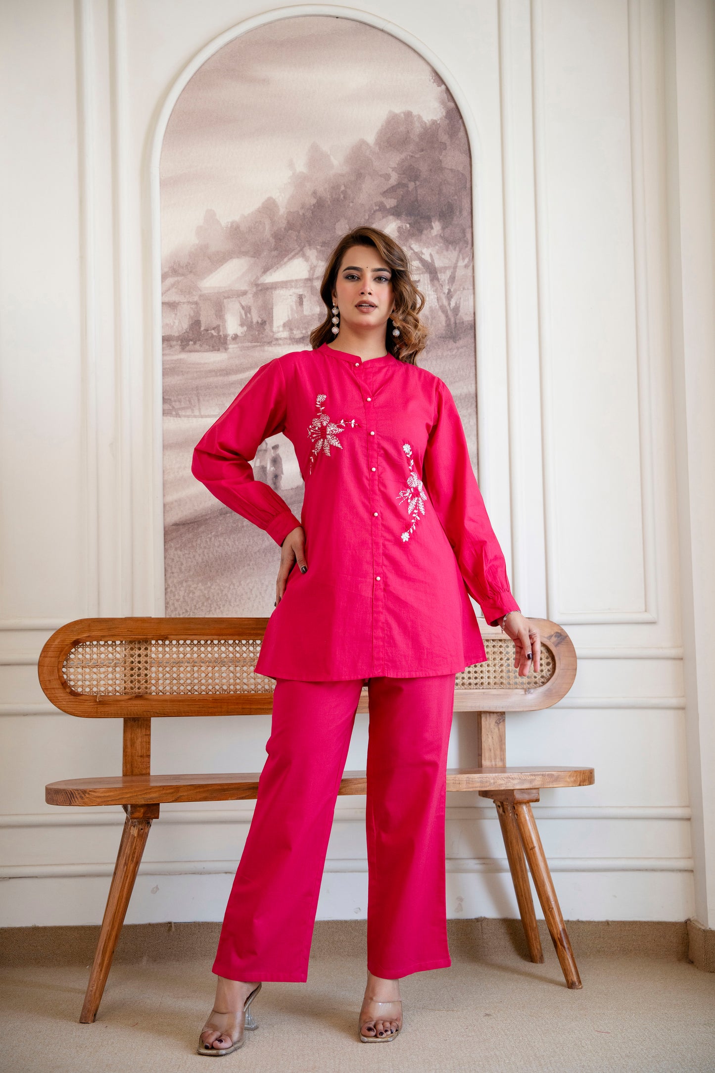 GULABI MUSE COTTON CO-ORD SET