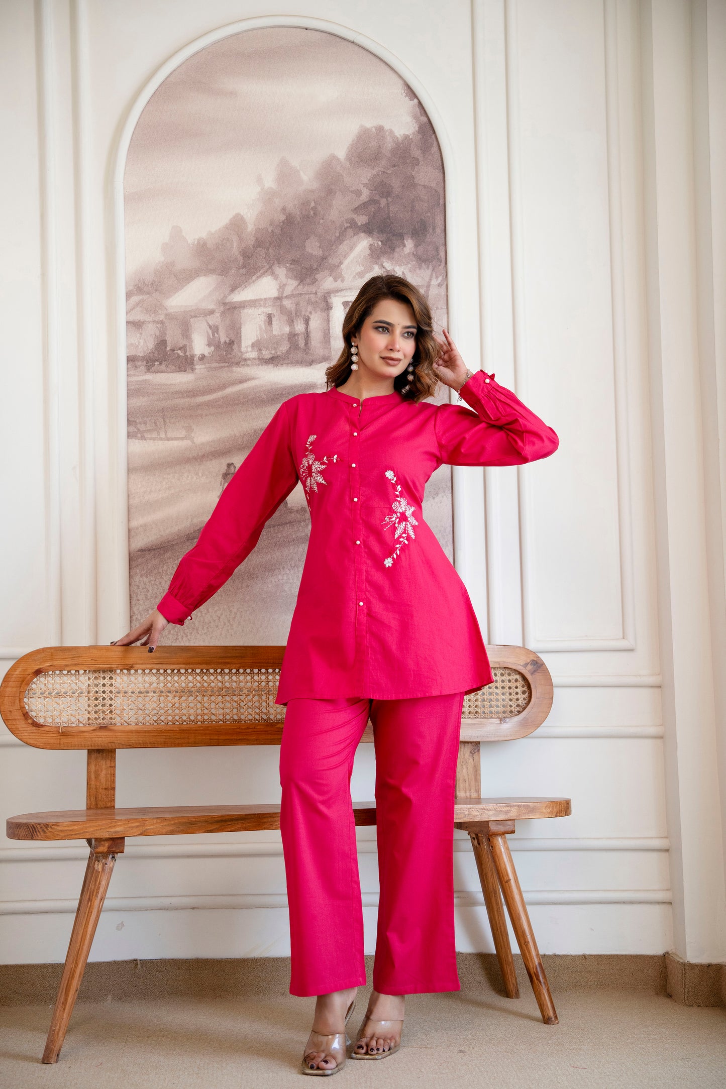 GULABI MUSE COTTON CO-ORD SET